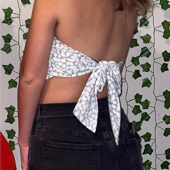Abercrombie blue bandana top - Picture 2 of 2